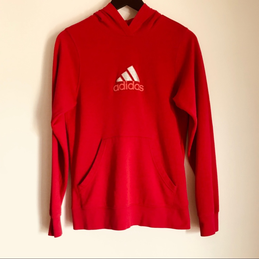 Adidas Red Hoodie Size M (Junior XL)